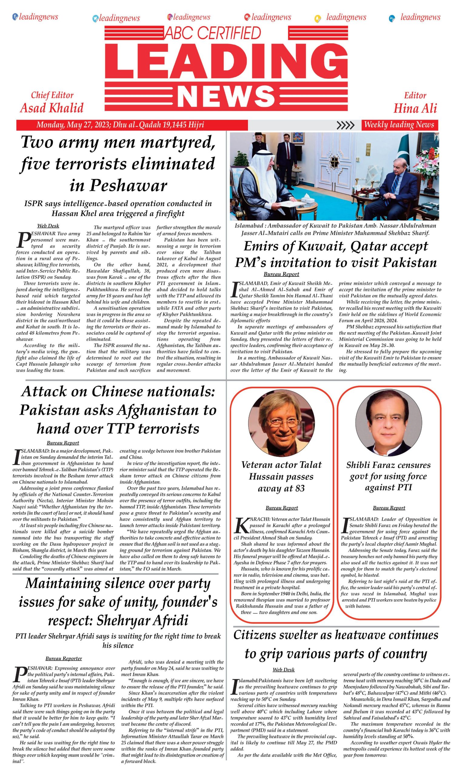 Weekly Leading News Eng 27-05-2024